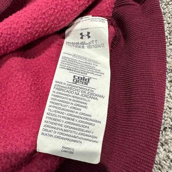 Men’s Under Armour Coldgear Loose Golf 1/4 Quarter Zip Pullover, Medium - Picture 6 of 9